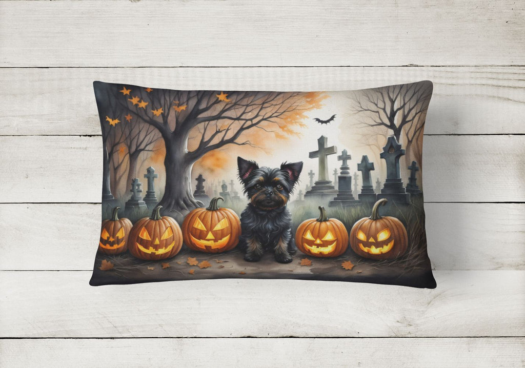 Affenpinscher Halloween Indoor and Outdoor Throw Pillow