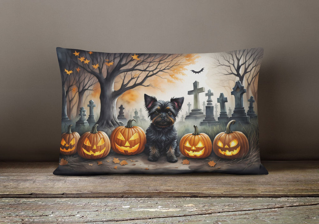 Affenpinscher Halloween Indoor and Outdoor Throw Pillow