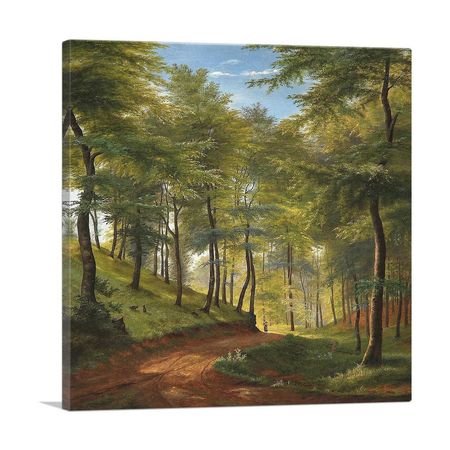 Spring Day In a Beech Forest Canvas Art