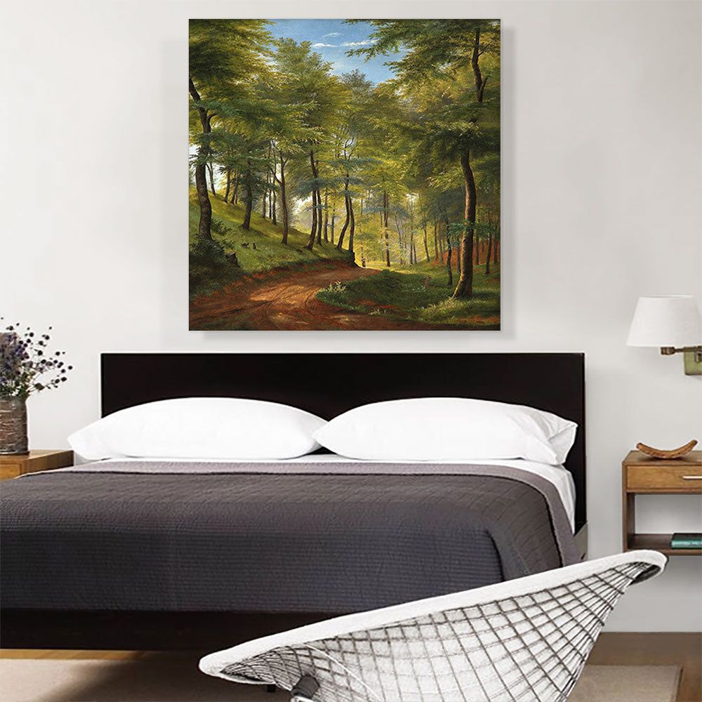 Spring Day In a Beech Forest Canvas Art