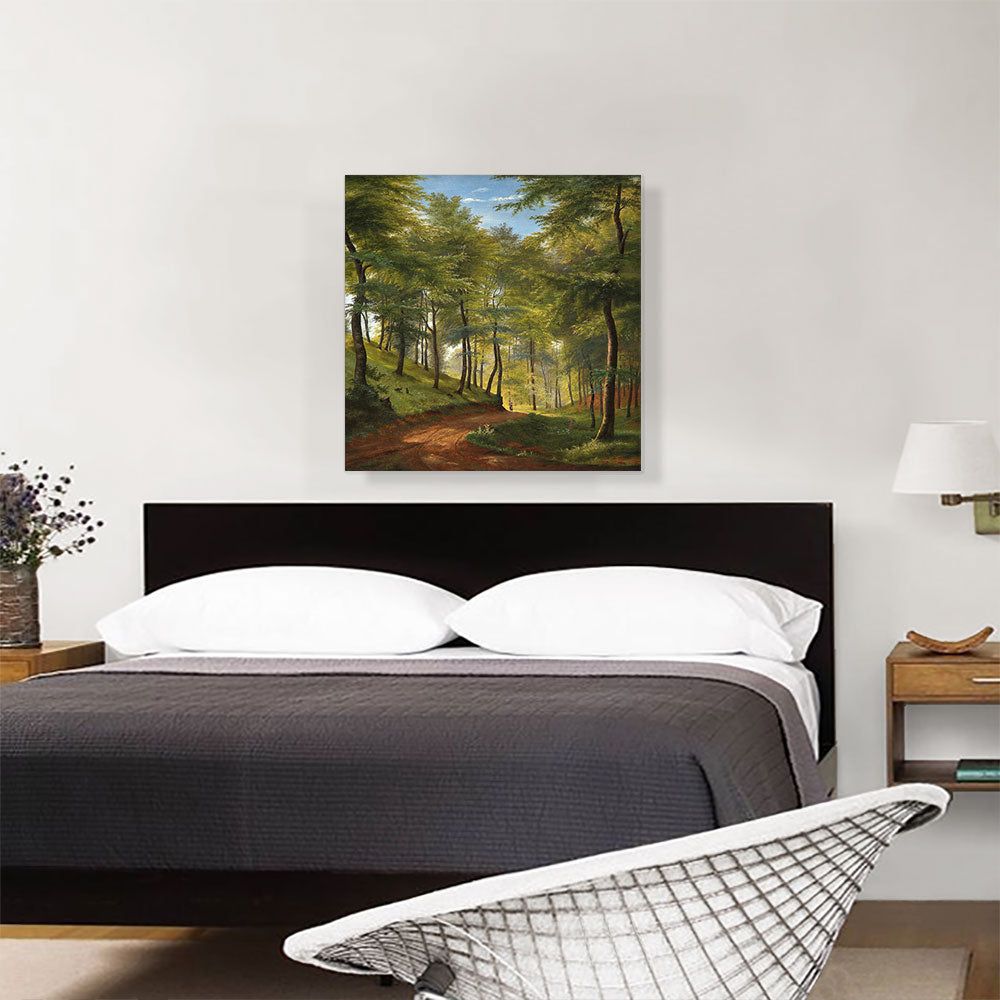 Spring Day In a Beech Forest Canvas Art