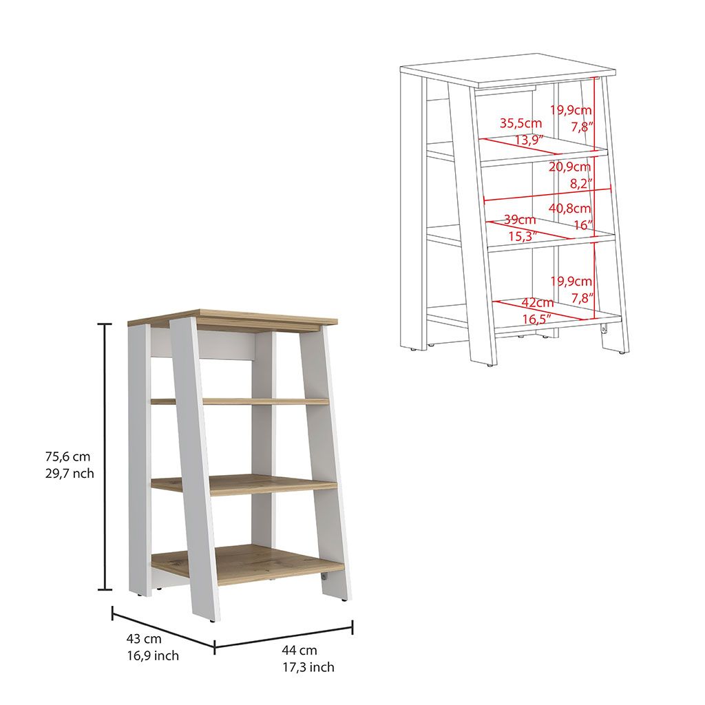 St. Clair Linen Cabinet – Four Open Shelves, Simple Assembly