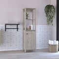 St. Clair Linen Cabinet with Open and Enclosed Shelving
