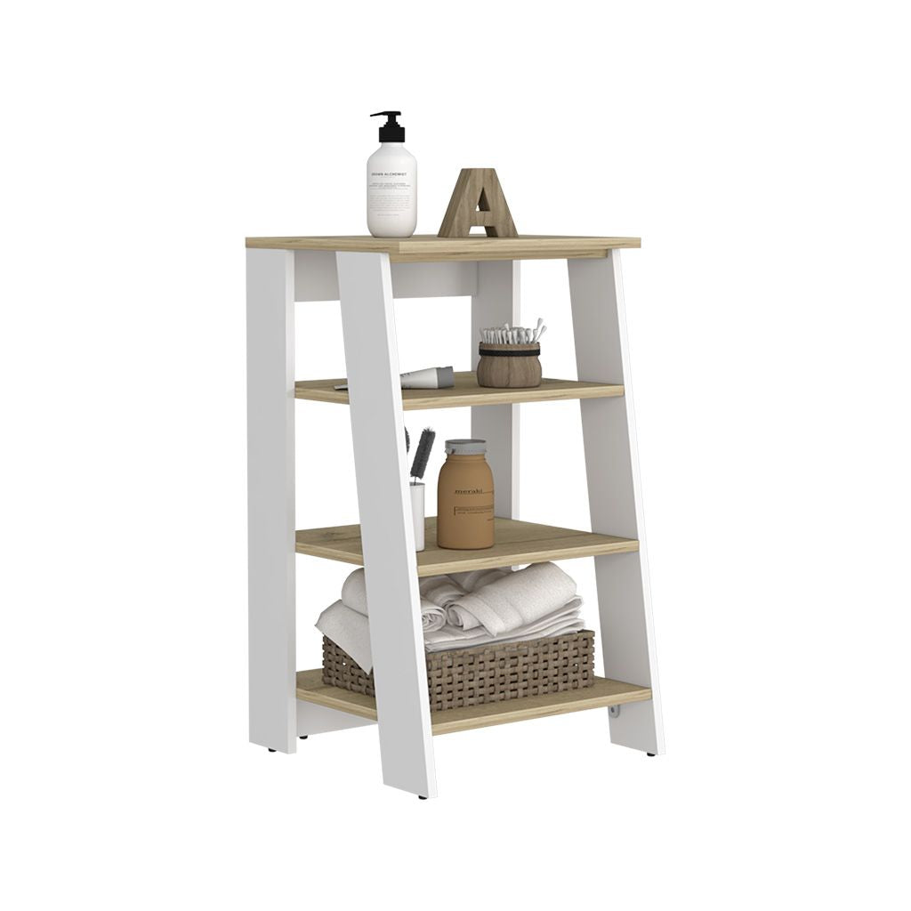 St. Clair Linen Cabinet – Four Open Shelves, Simple Assembly