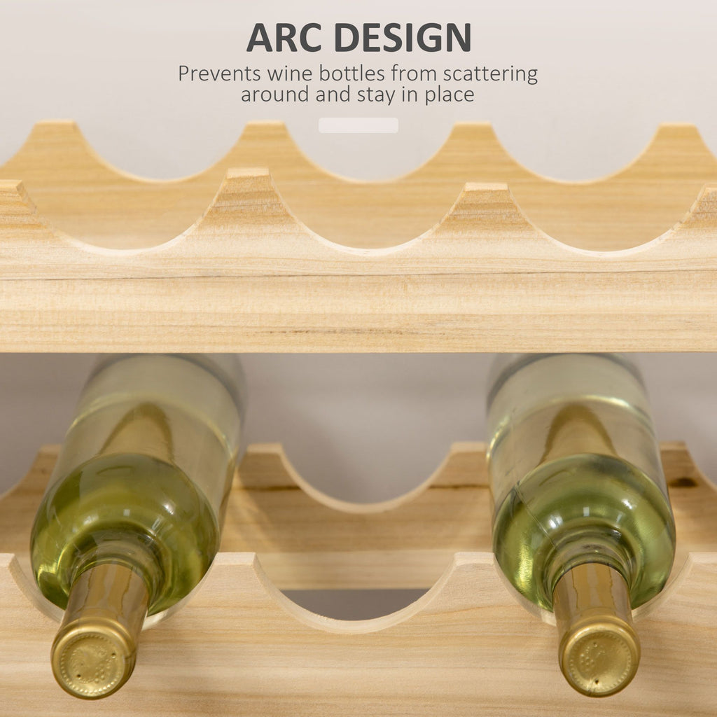 Stackable Wine Rack, Modular Storage Shelves, 72-Bottle Holder, Freestanding Display Rack