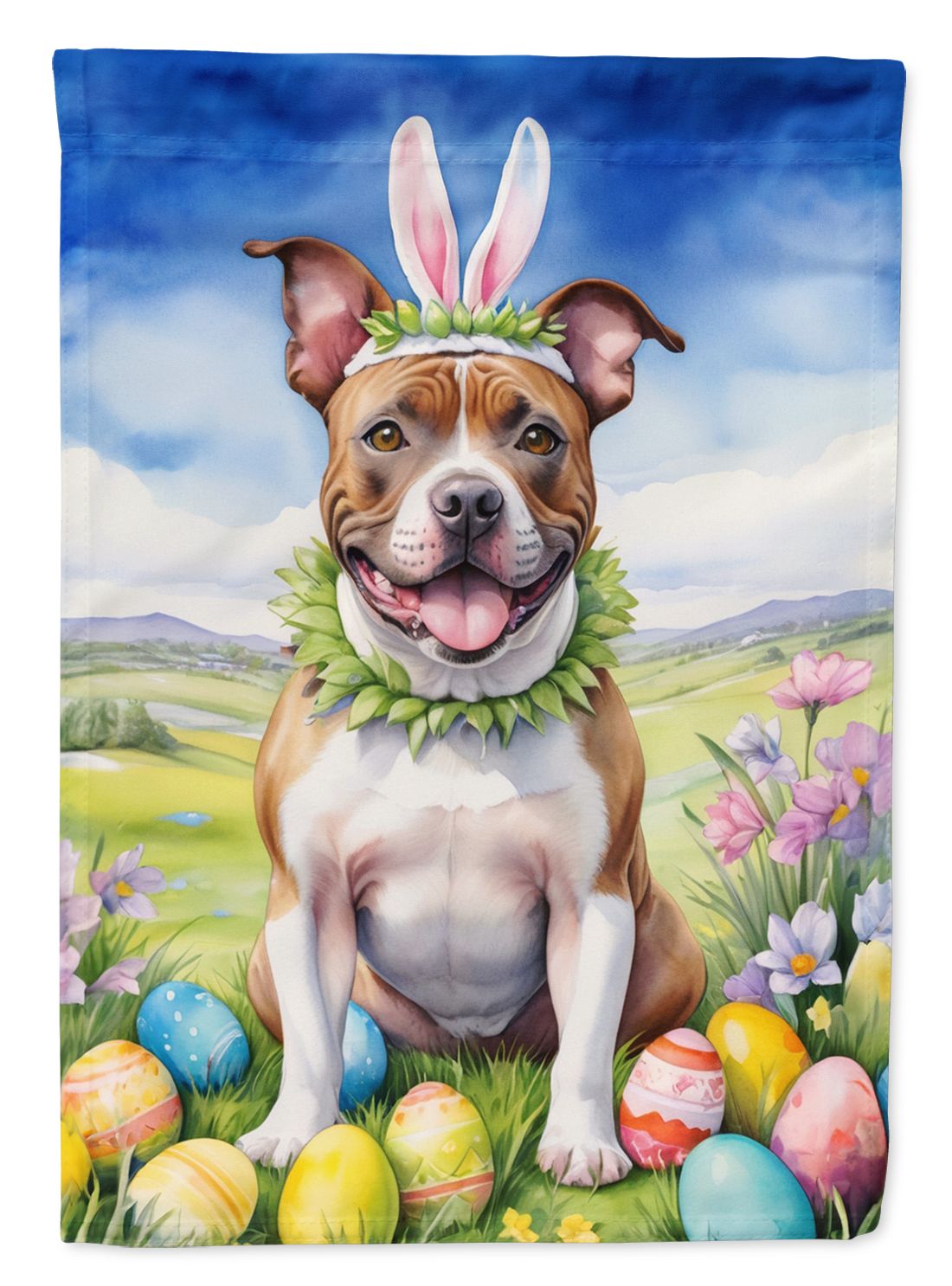 Colorful Easter Egg Hunt Garden Flag for Vibrant Outdoor Decor