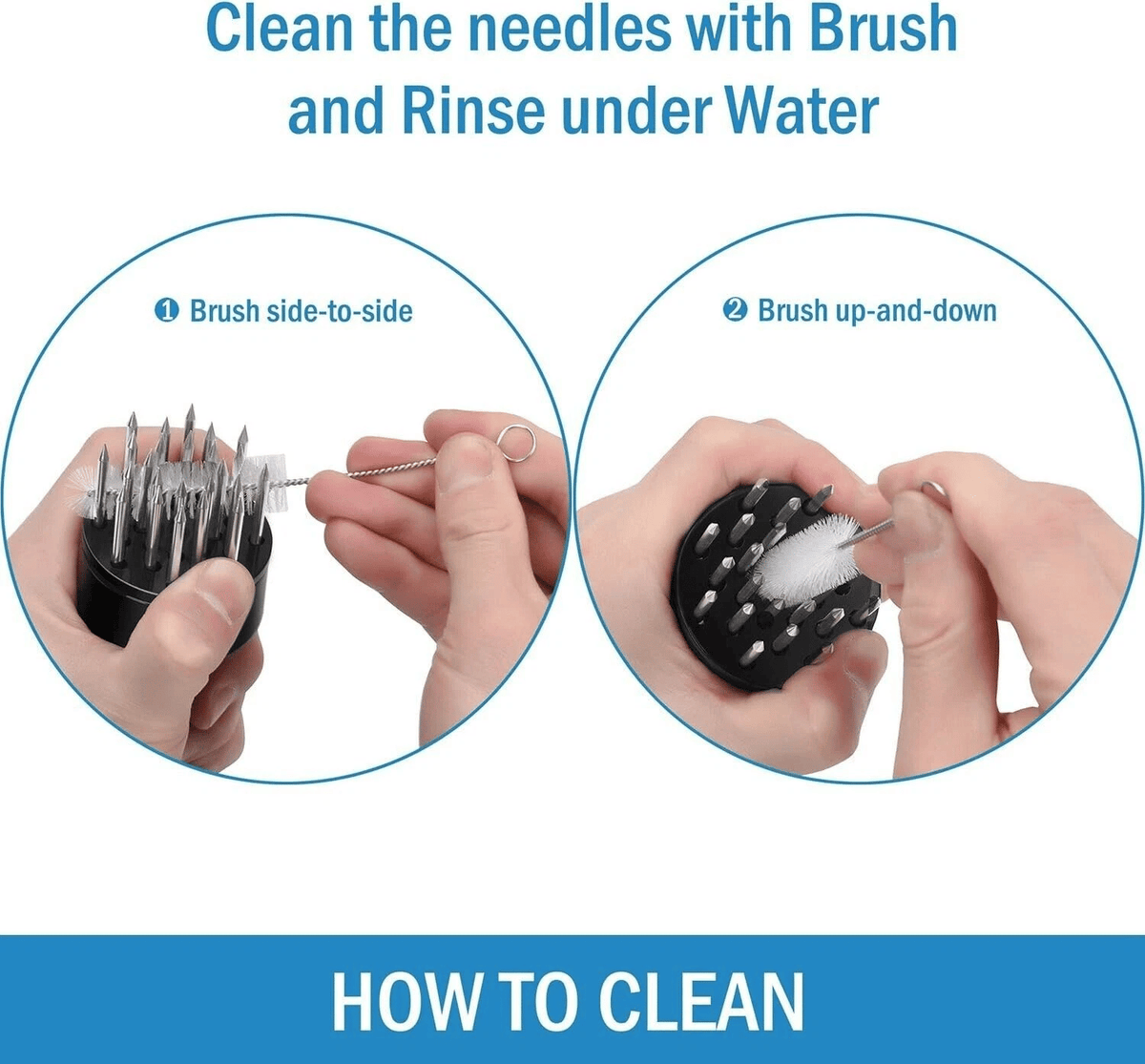 Hand-Press Meat Tenderizer for Marinating and Prep