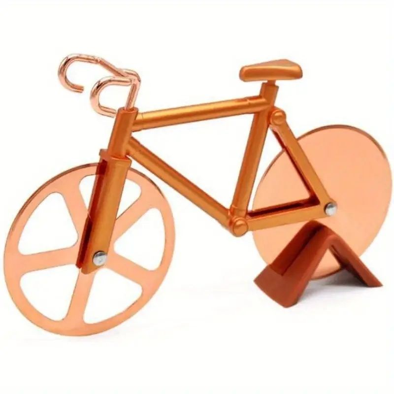 Innovative Bicycle-Shaped Pizza Cutter – Stainless Steel, Easy to Clean