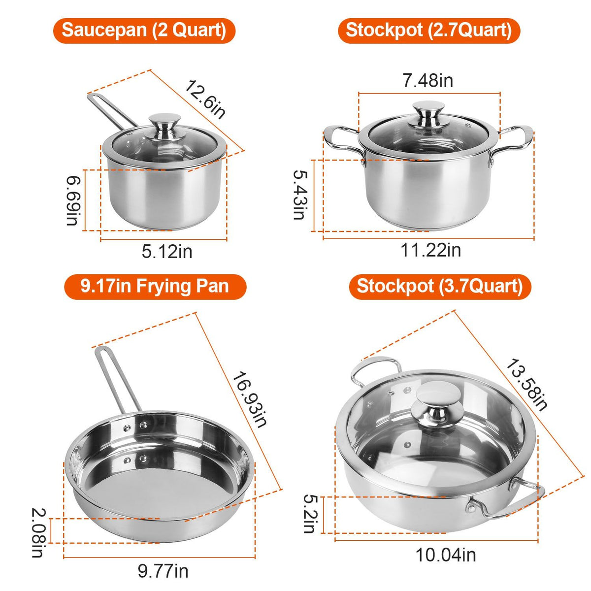 Versatile Cookware Set for Everyday Meals