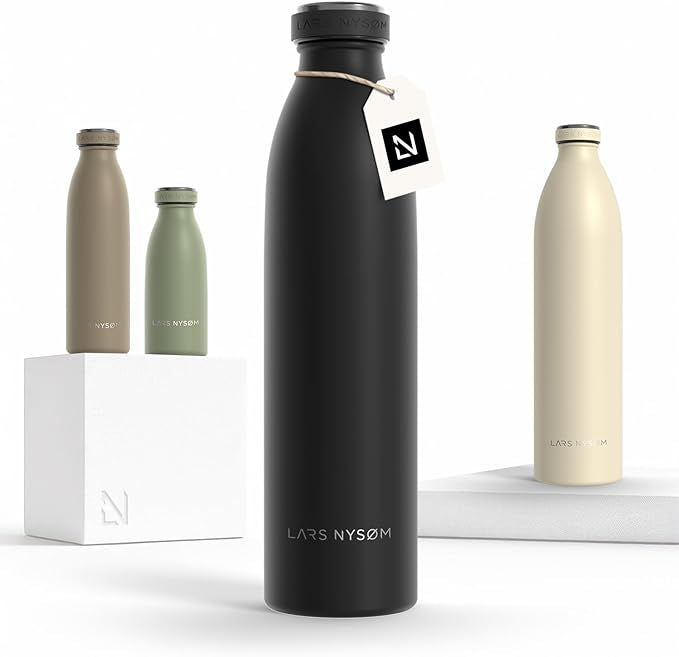 Carbon Black Insulated Bottle for Hot and Cold Drinks