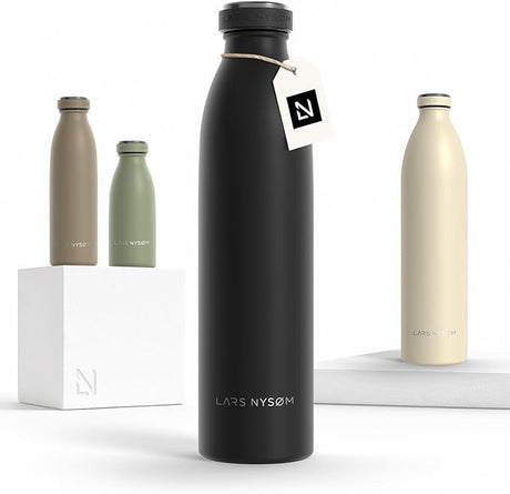 Carbon Black Insulated Bottle for Hot and Cold Drinks
