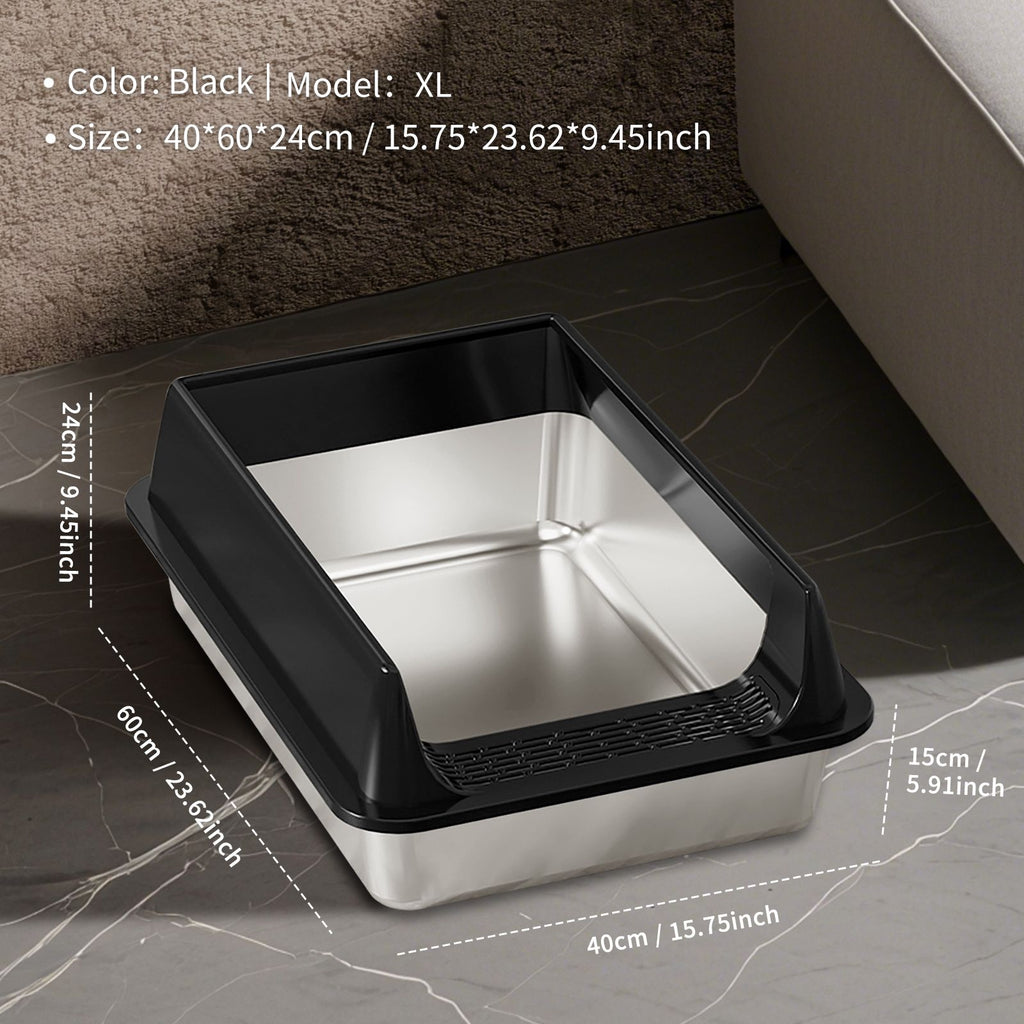 High-Side Semi-Enclosed Top-Entry Litter Box