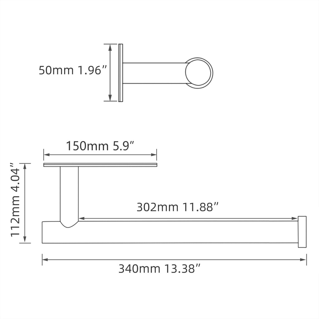 Adhesive Stainless Steel Toilet Paper Holder for 2 Rolls