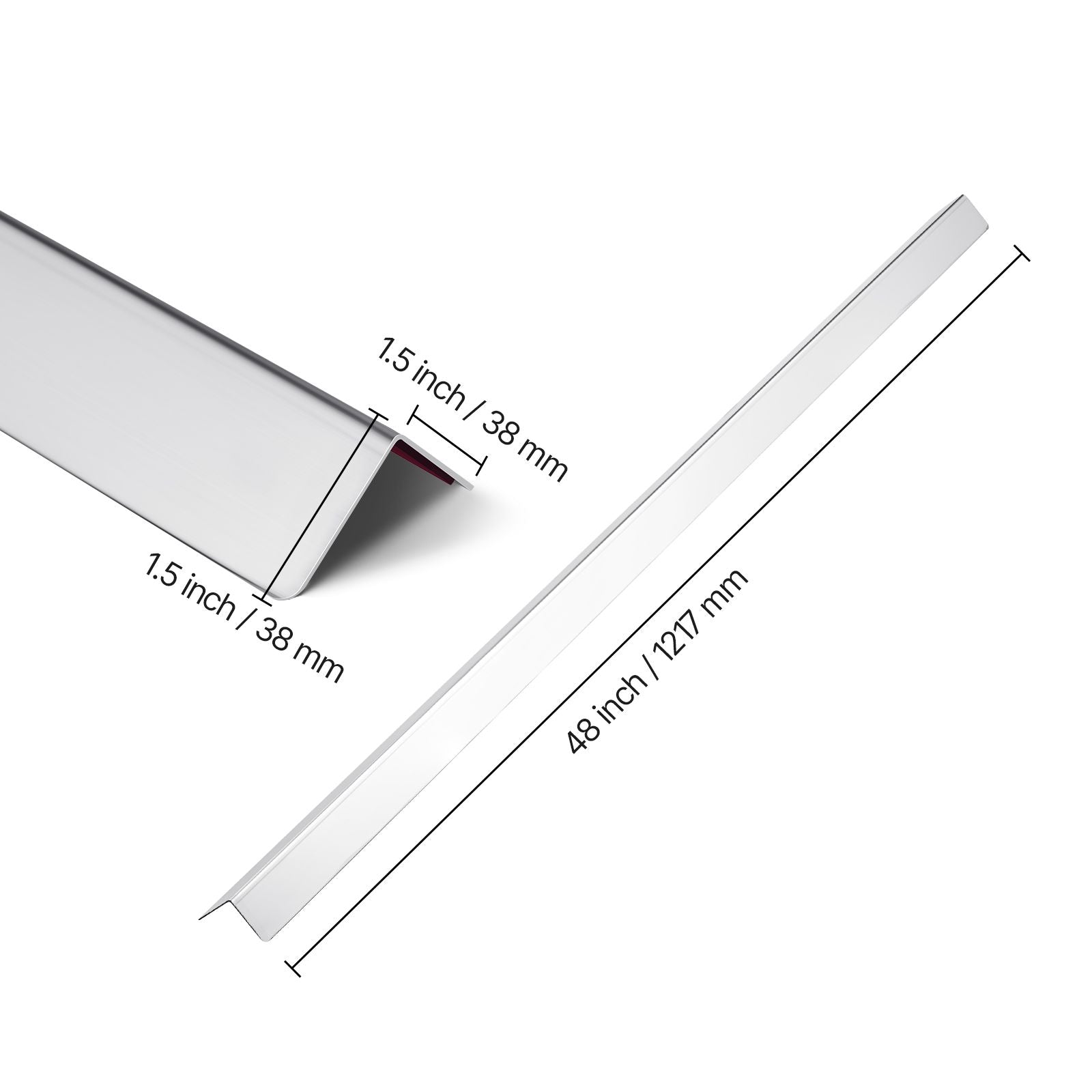 Adhesive Right-Angle Wall Corner Guard Set