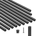 Matte Black Round Balusters for Indoor and Outdoor Railings