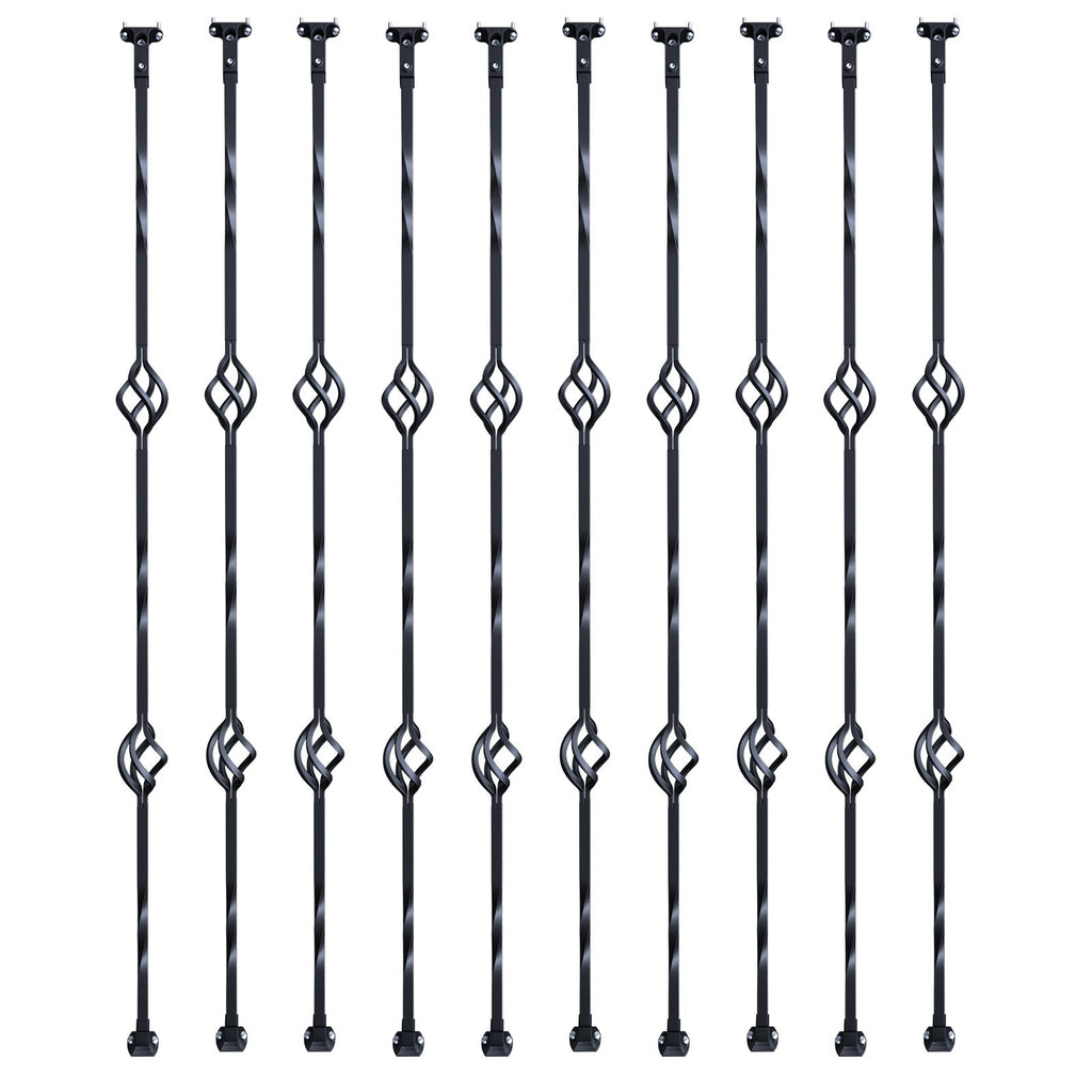 Decorative Double-Basket Balusters for Stair Railings