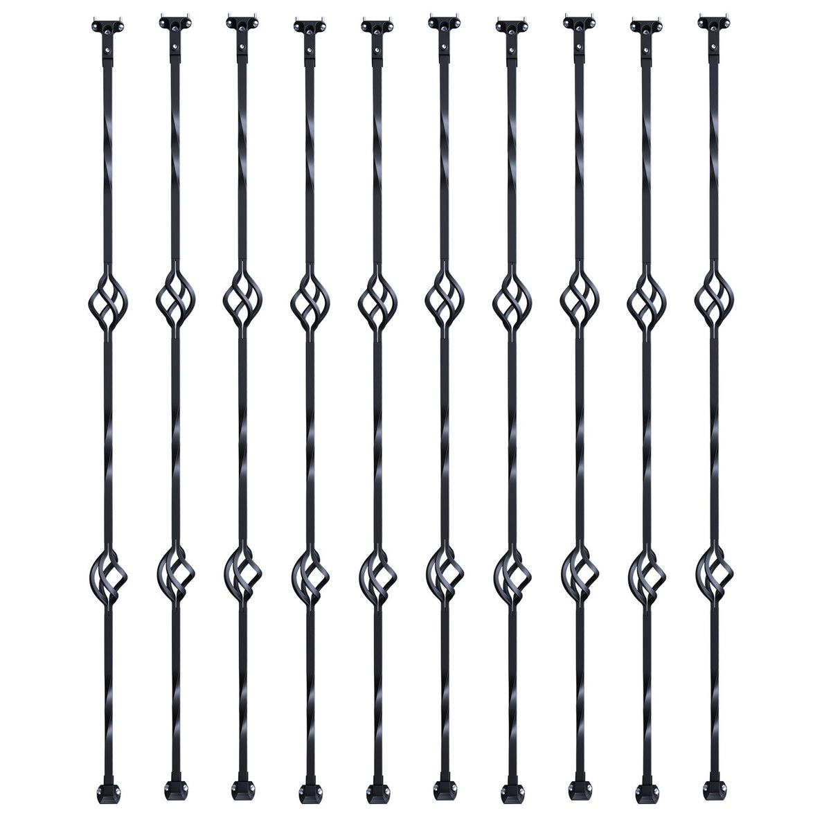 Decorative Double-Basket Balusters for Stair Railings