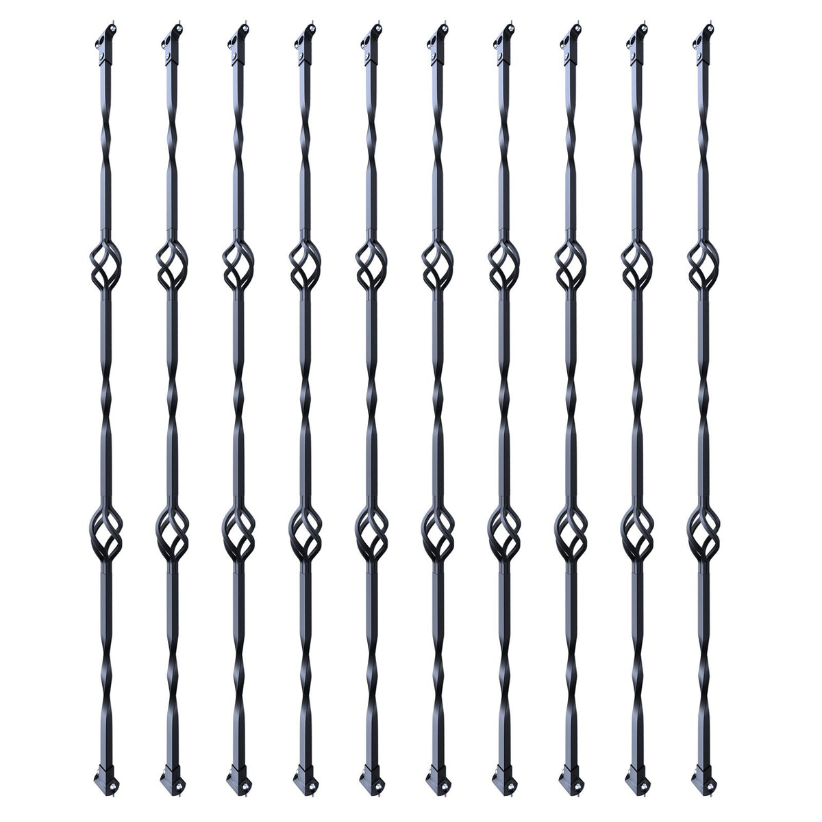 Decorative Double-Basket Balusters for Stair Railings