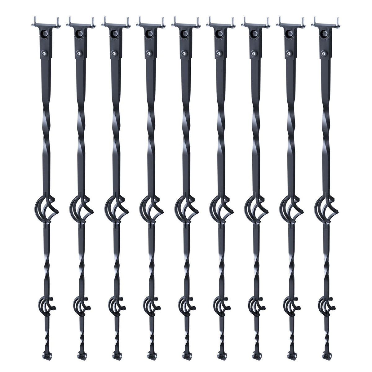 Decorative Double-Basket Balusters for Stair Railings