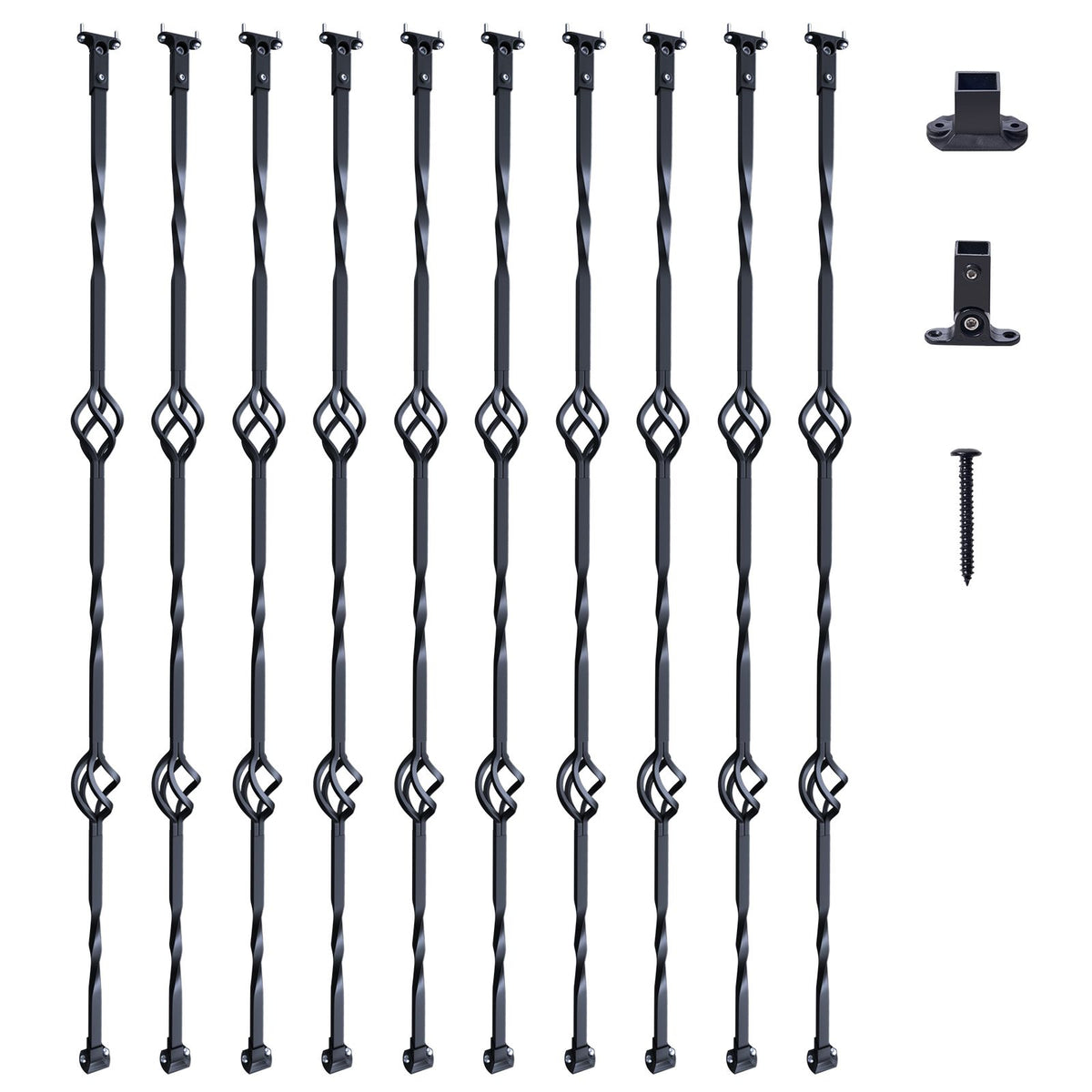 Decorative Double-Basket Balusters for Stair Railings
