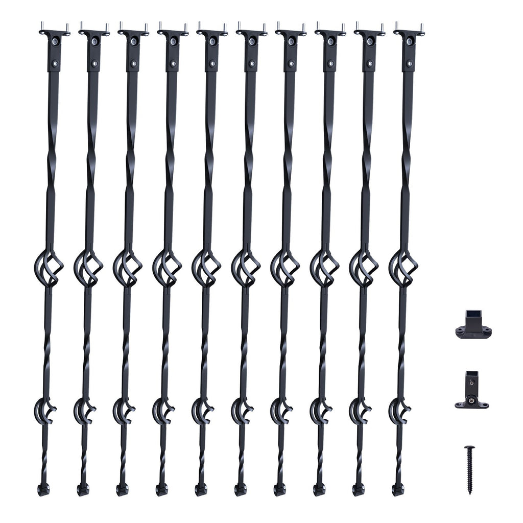 Decorative Double-Basket Balusters for Stair Railings