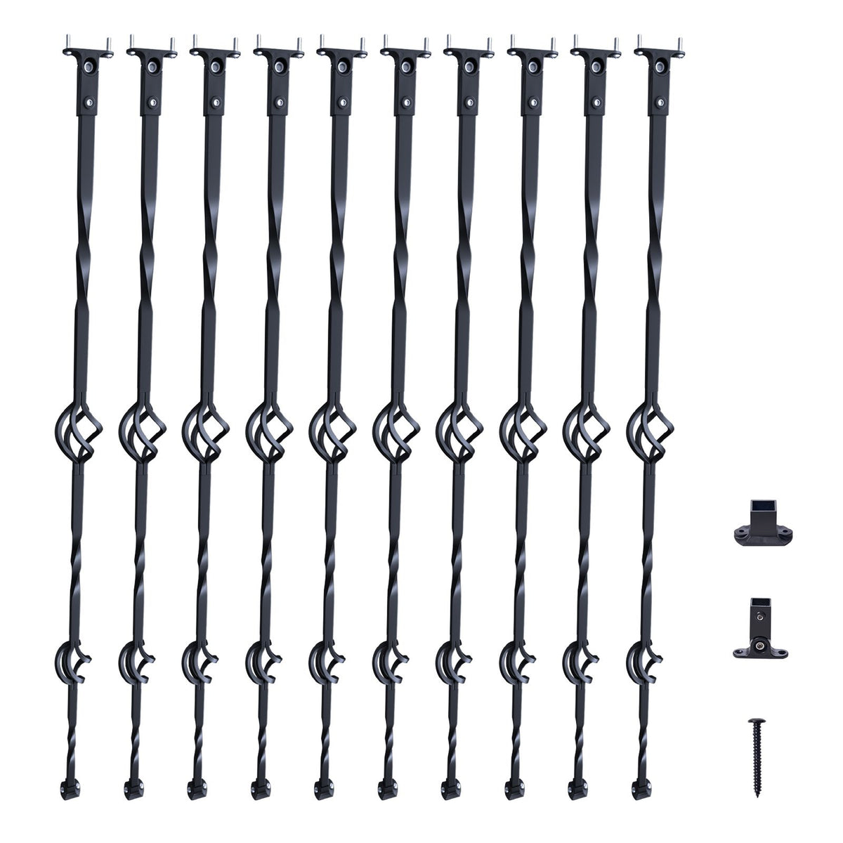 Decorative Double-Basket Balusters for Stair Railings