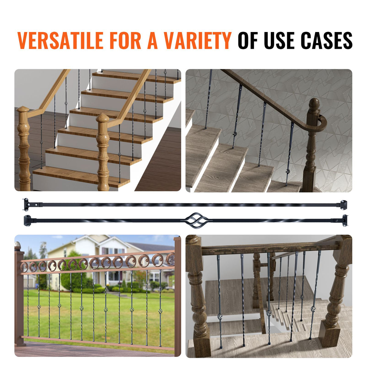 Single-Basket and Spiral Stair Baluster Set