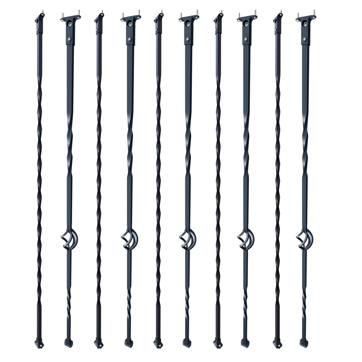 Single-Basket and Spiral Stair Baluster Set