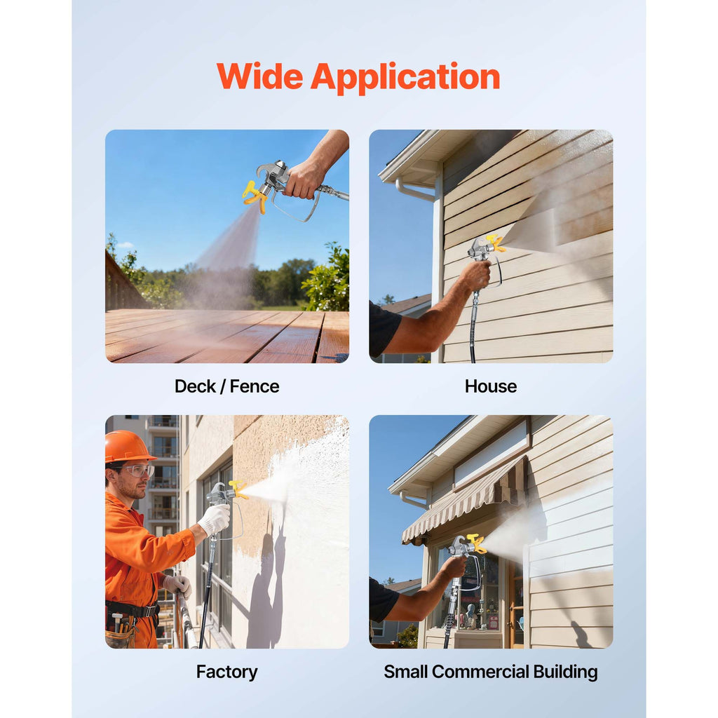 VEVOR Cart-Mounted Airless Paint Sprayer Kit