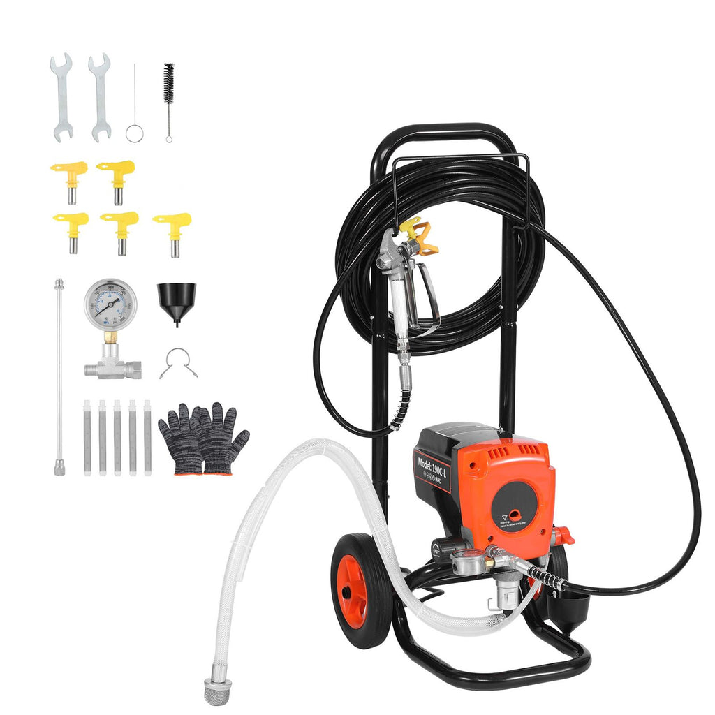 VEVOR Cart-Mounted Airless Paint Sprayer Kit