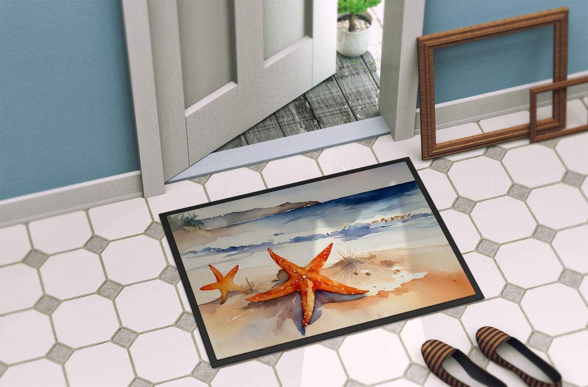 Starfish Artwork Indoor-Outdoor Doormat