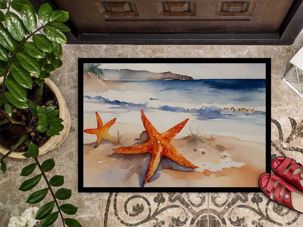 Starfish Artwork Indoor-Outdoor Doormat