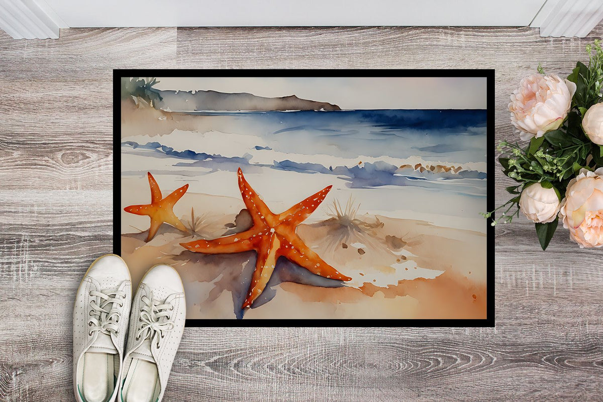 Starfish Artwork Indoor-Outdoor Doormat