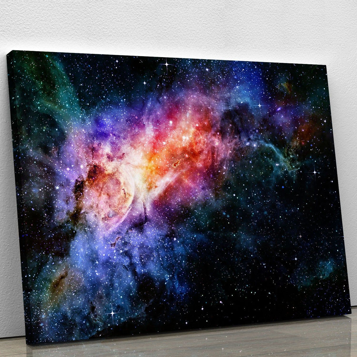 Starry Deep-Space Nebula and Galaxy Wall Art