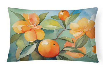 Florida Orange Blossom Decorative Throw Pillow