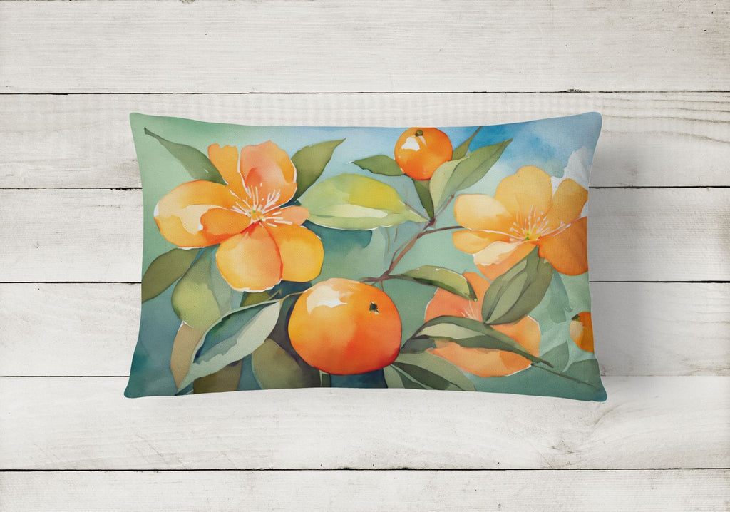 Florida Orange Blossom Decorative Throw Pillow