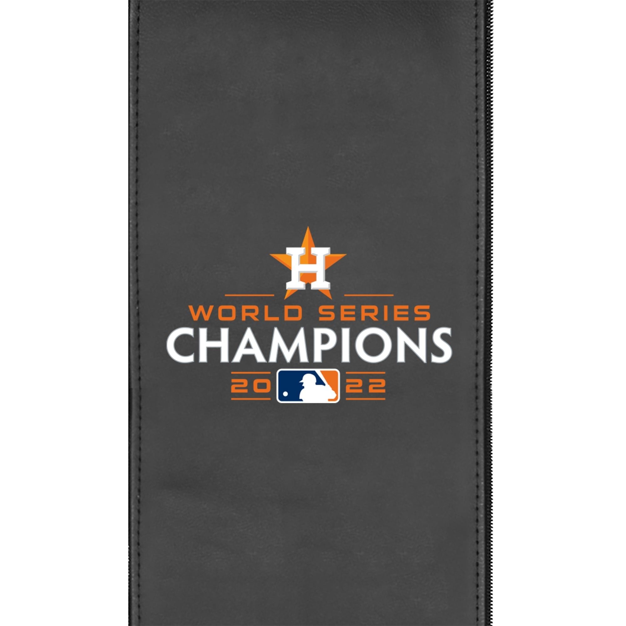 Stealth Recliner with Houston Astros 2022 Champions – Synthetic Leather, Manual Recline, Cup Holders