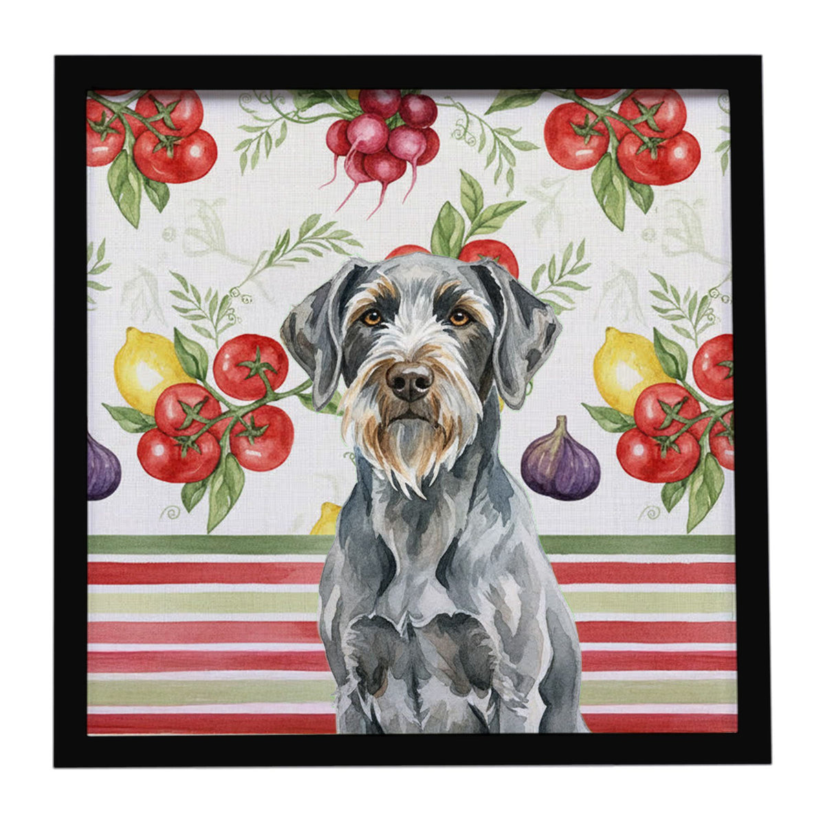 Wirehaired Pointing Griffon Vegetable Framed Wall Art