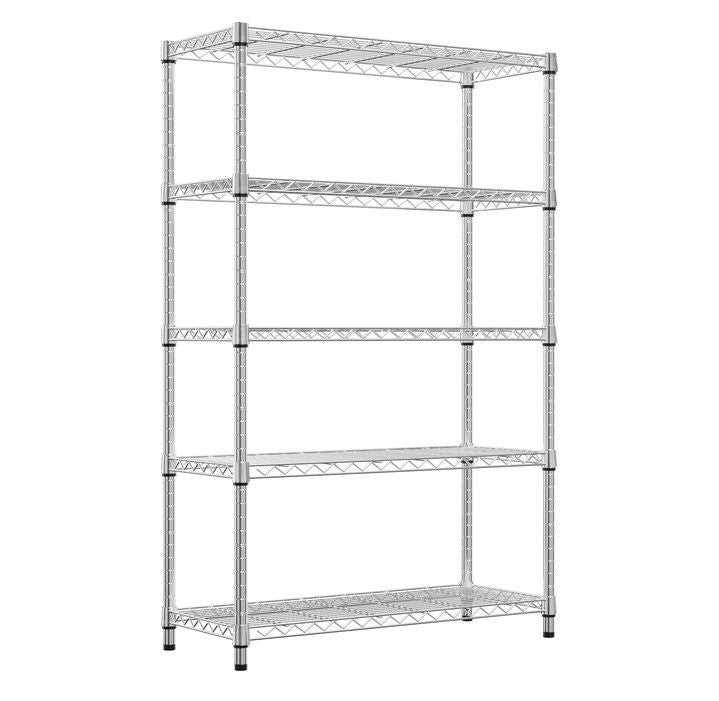 5-Tier Adjustable Utility Shelving Unit for Garage, Kitchen, and Office