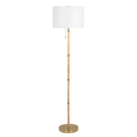 Stellar Floor Lamp with Organic Style and Pull Chain