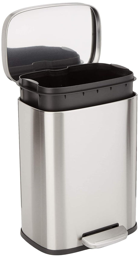 Soft-Close Pedal Trash Can for Quiet Operation