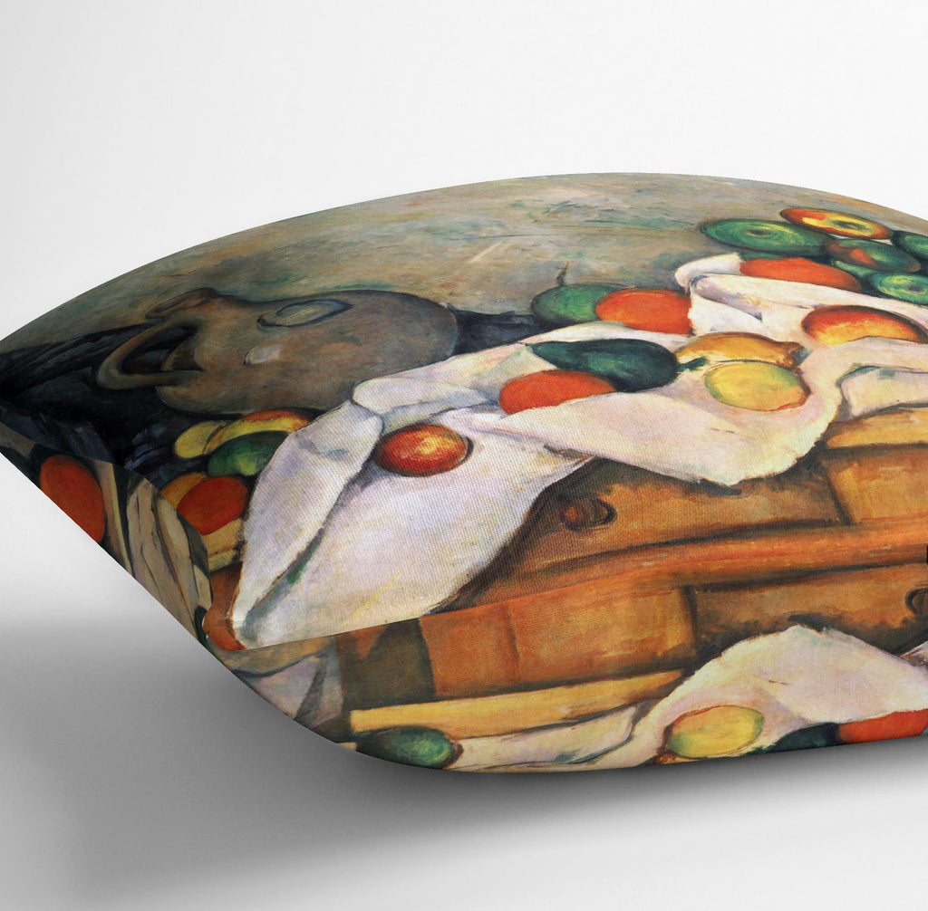 Cezanne Still Life Drapery, Pitcher and Fruit Bowl Cushion