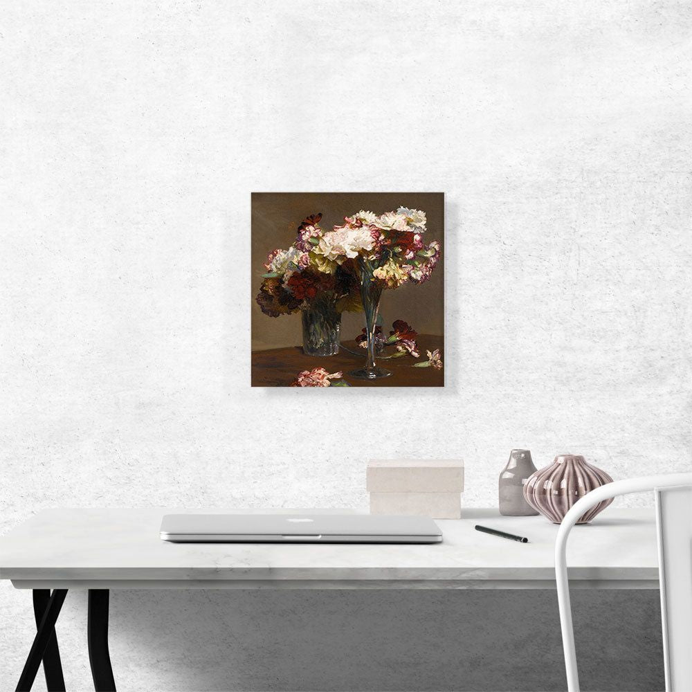Still Life of Carnations Floral Wall Art