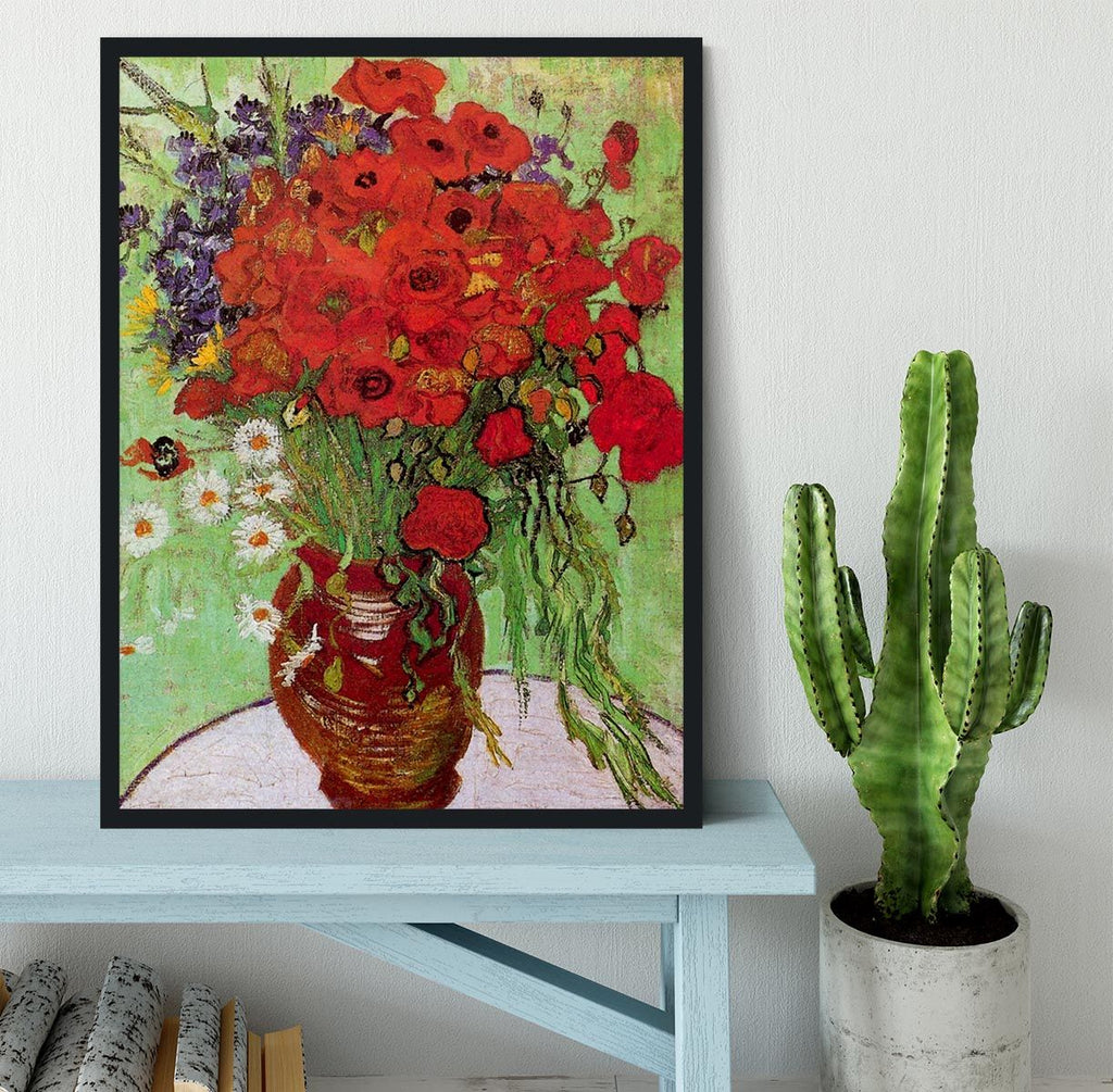 Van Gogh Red Poppies and Daisies Framed Print