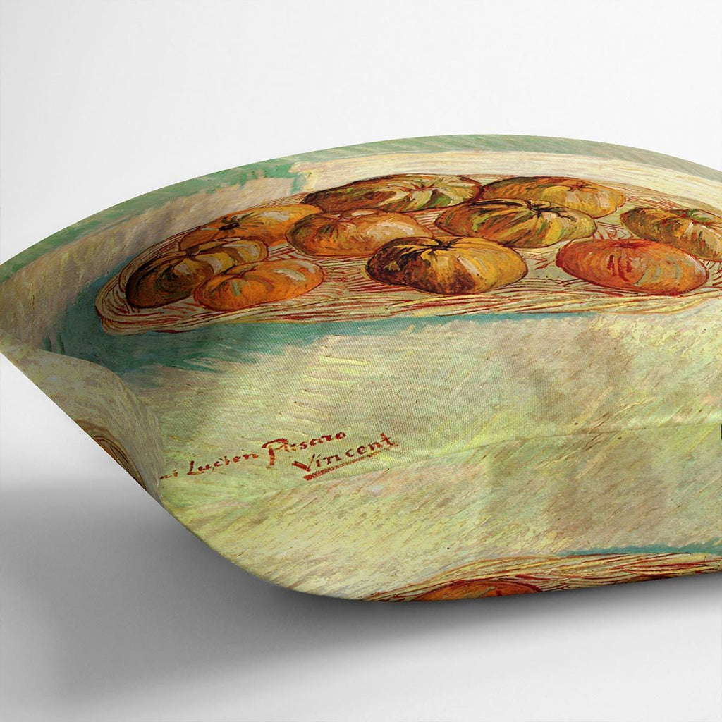 Still Life with Basket of Apples to Lucien Pissarro by Van Gogh Cushion
