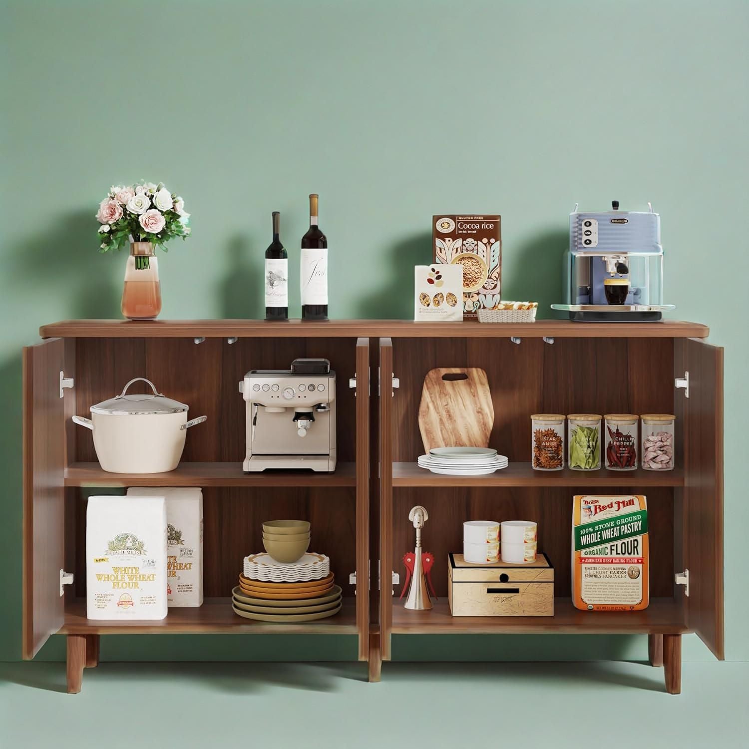 Modern Buffet Cabinet with Spacious Storage and Chic Design