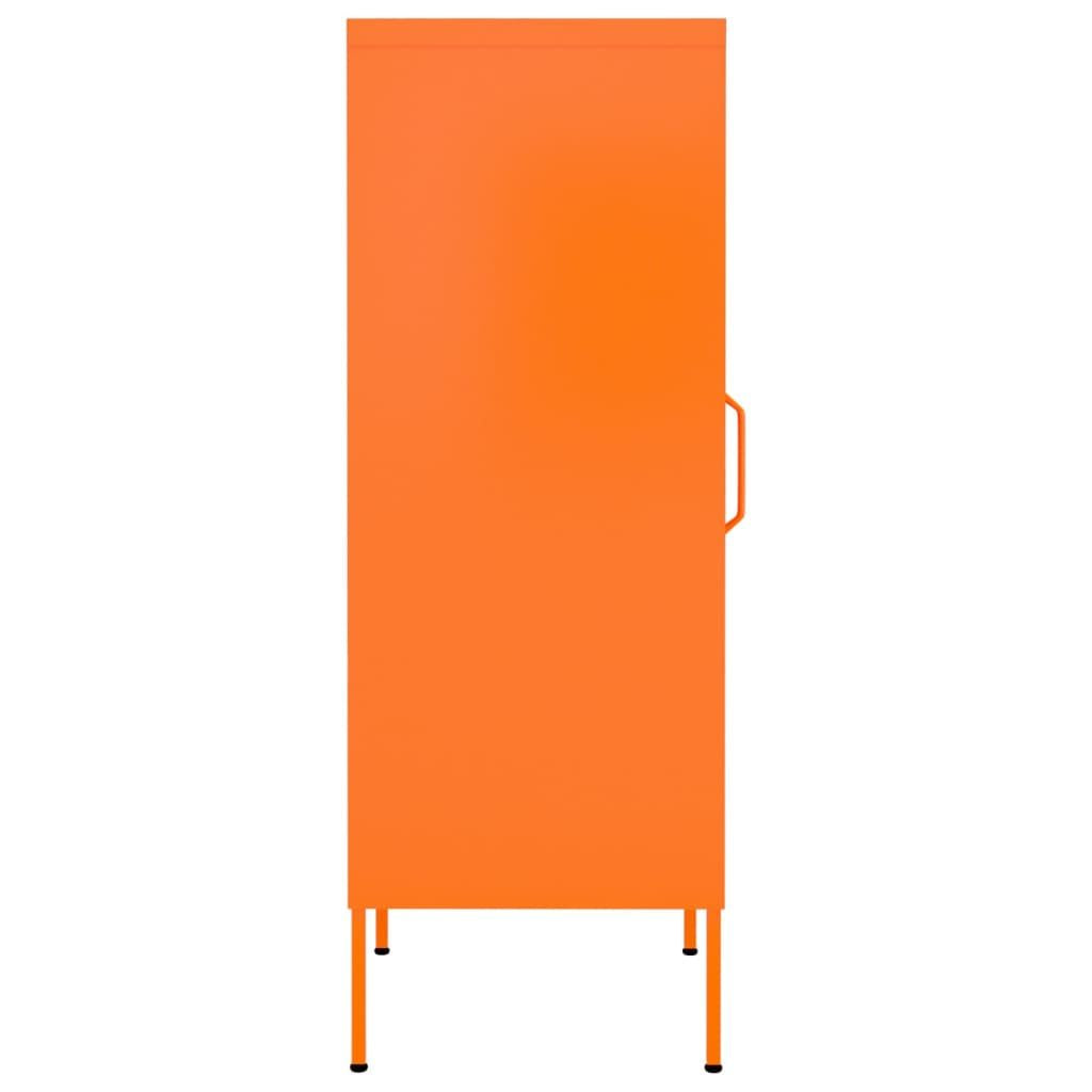 Tall Storage Cabinet with Adjustable Shelves - Orange