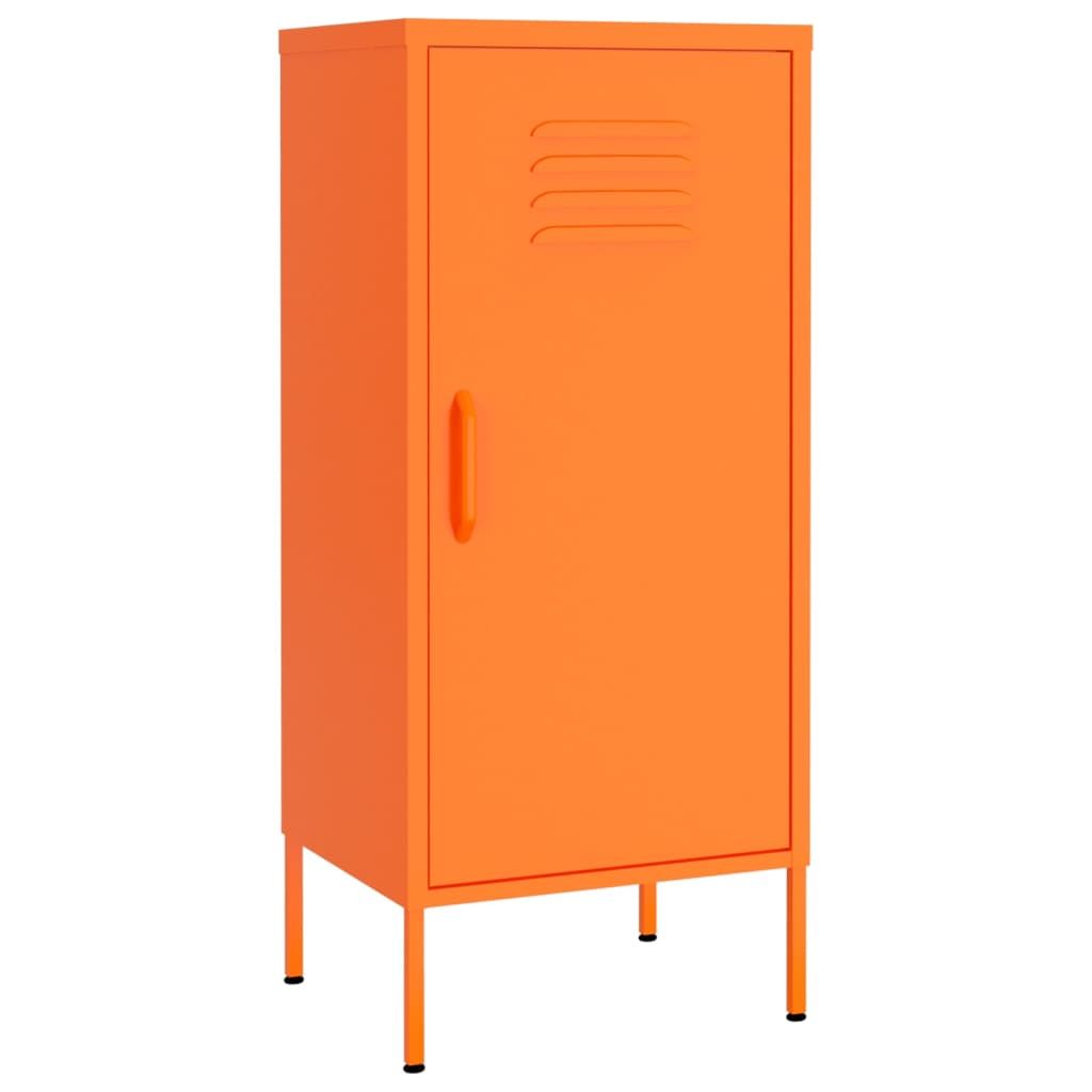 Tall Storage Cabinet with Adjustable Shelves - Orange