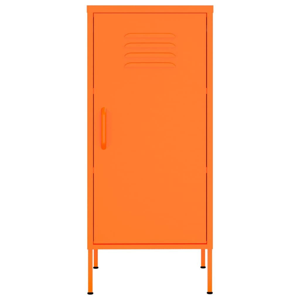 Tall Storage Cabinet with Adjustable Shelves - Orange