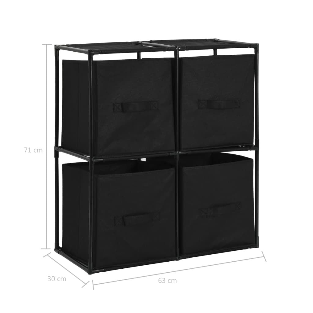Elegant Storage Cabinet with Fabric Baskets for Any Room